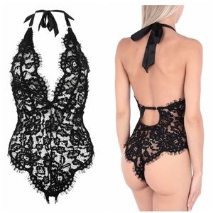Bluebella Natalia Italian black lace bodysuit
